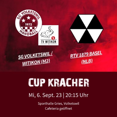 Cup-Kracher: RTV Basel (NLB) zu Gast im Gries